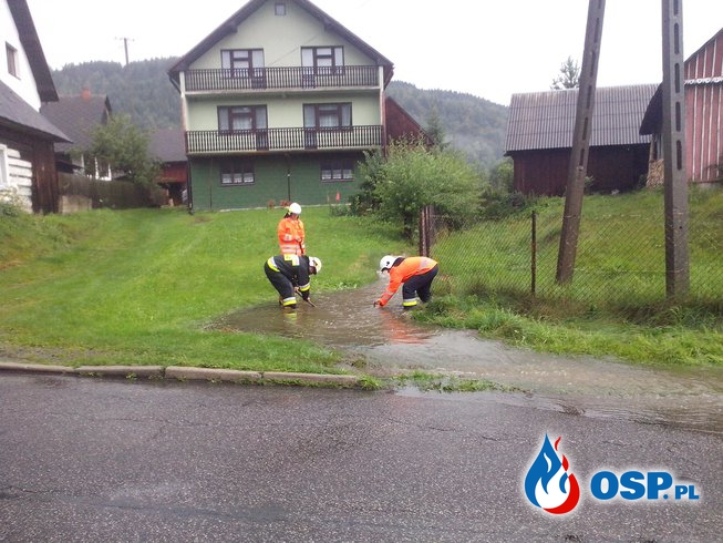 Skutki ulewnych deszczów! OSP Ochotnicza Straż Pożarna