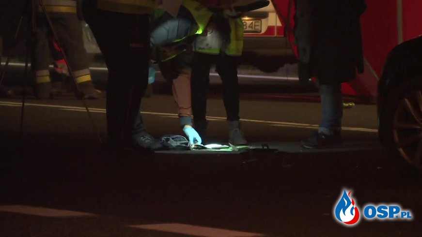 Trzy kobiety potrącone na przejściu dla pieszych. Dwie z nich zginęły. OSP Ochotnicza Straż Pożarna