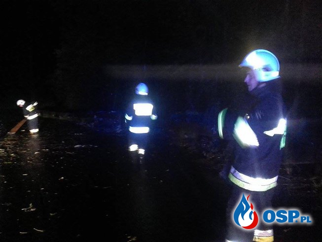 Burzowo w Bieszczadach - akcja w środku nocy OSP Ochotnicza Straż Pożarna