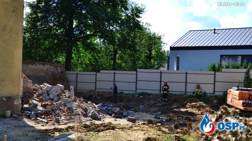 Katastrofa budowlana na Śląsku. Zawaliła się część kamienicy. OSP Ochotnicza Straż Pożarna