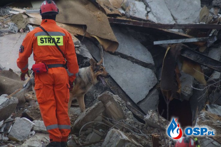 Dwie osoby zginęły pod gruzami domu w Puławach. Nad ranem wybuchł gaz. OSP Ochotnicza Straż Pożarna