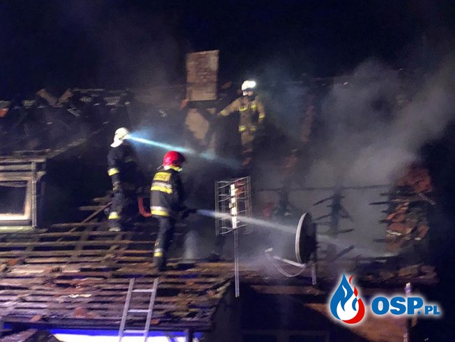 Pożar domu w Nowielicach OSP Ochotnicza Straż Pożarna
