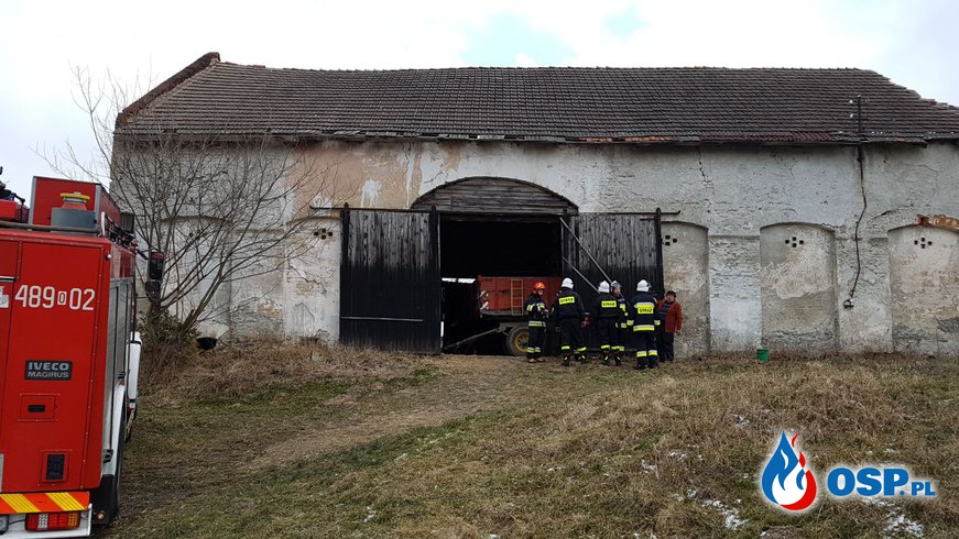 Pożar stodoły w miejscowości Wilków OSP Ochotnicza Straż Pożarna
