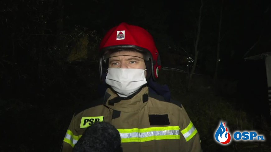Pożar drewnianego domu w Zakopanem. Ranna kobieta i jej dzieci. OSP Ochotnicza Straż Pożarna