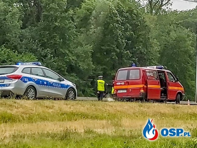 8 osób rannych po wypadku autokaru na autostradzie A4 OSP Ochotnicza Straż Pożarna