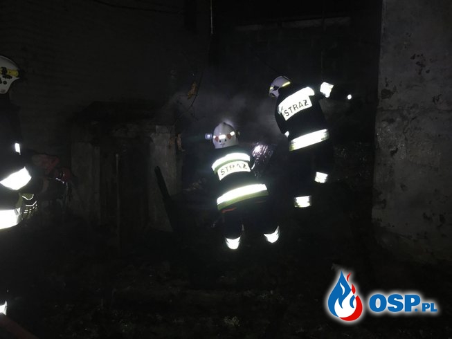 Pożar piwnicy w Glinojecku OSP Ochotnicza Straż Pożarna
