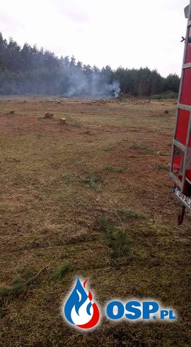 Dębówiec- Dym nad terenem leśnym OSP Ochotnicza Straż Pożarna