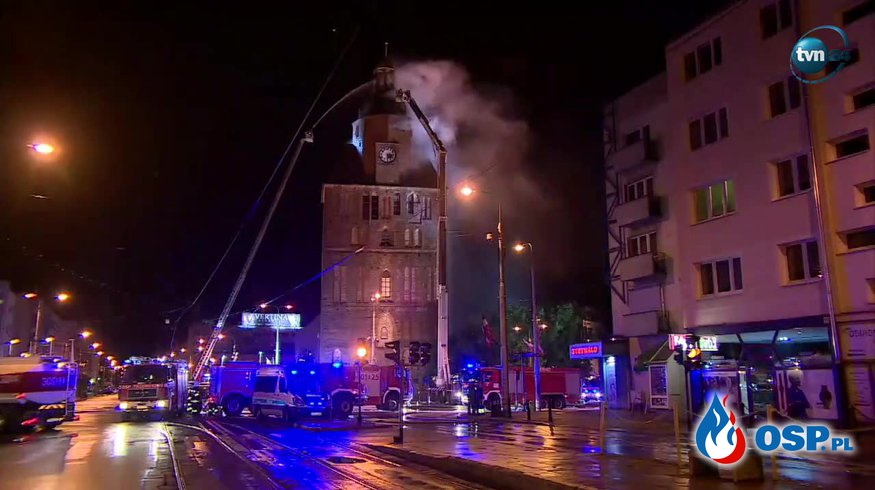 Pożar katedry w Gorzowie Wielkopolskim. To była trudna akcja gaśnicza! OSP Ochotnicza Straż Pożarna