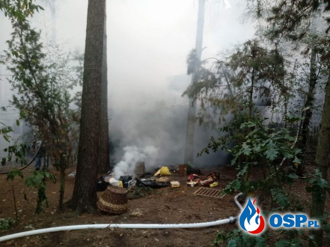 Pożar budynku gospodarczego w Toporowie OSP Ochotnicza Straż Pożarna