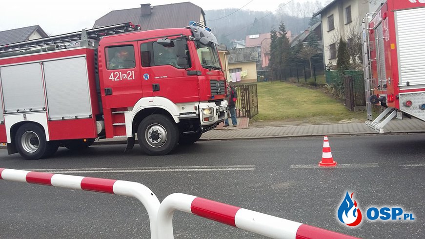 Wypadek drogowy - skrzyżowanie ulic Krakowskiej i Zakopiańskiej w Babicach OSP Ochotnicza Straż Pożarna