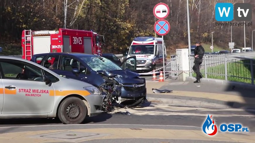 Tragiczny wypadek w Wałbrzychu. Zginął młody motocyklista. OSP Ochotnicza Straż Pożarna