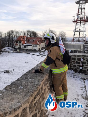 OSP Samborowice na szlaku. Strażacy zdobywają szczyty i zachęcają, by dołączyć do bazy dawców szpiku. OSP Ochotnicza Straż Pożarna