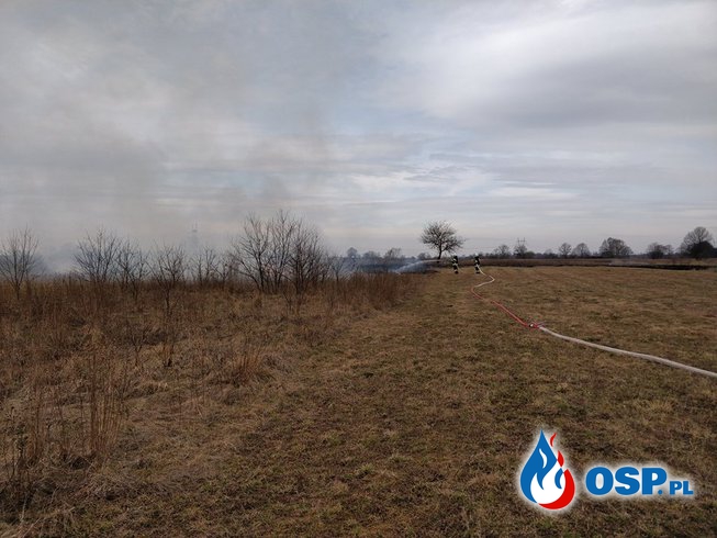 Pożar traw - Mętków OSP Ochotnicza Straż Pożarna