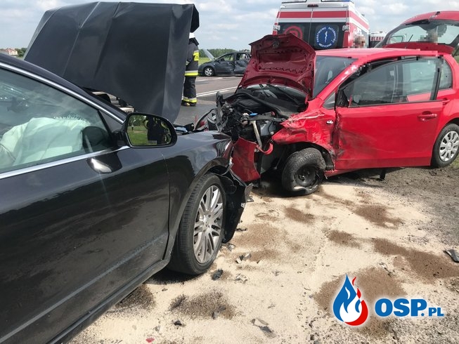 Wypadek 6 samochodów na DK7 OSP Ochotnicza Straż Pożarna