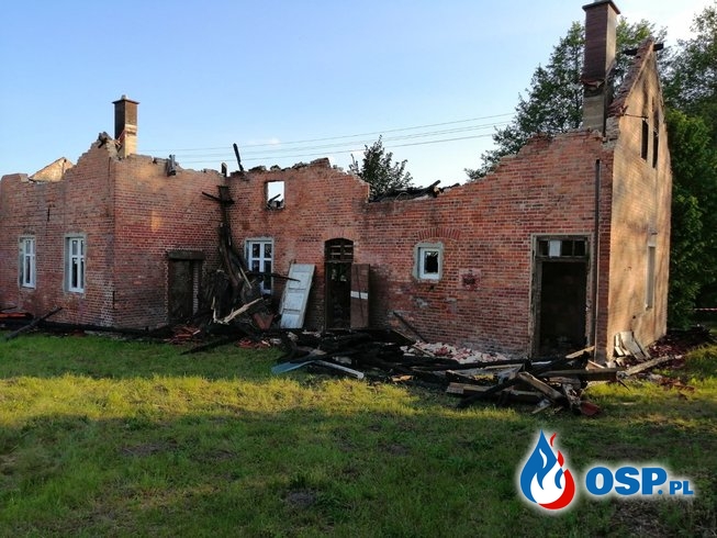 68-70/2019 Nocny pożar budynku mieszkalnego w Stokach OSP Ochotnicza Straż Pożarna