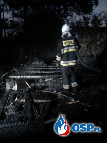 Pożar domku letniskowego w Mikołesce OSP Ochotnicza Straż Pożarna