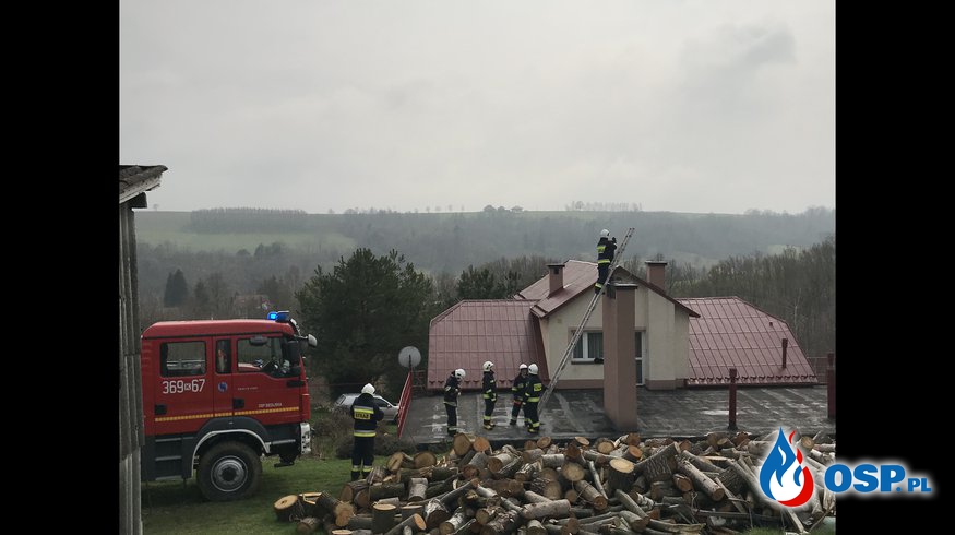Kolejny pożar sadzy w kominie OSP Ochotnicza Straż Pożarna