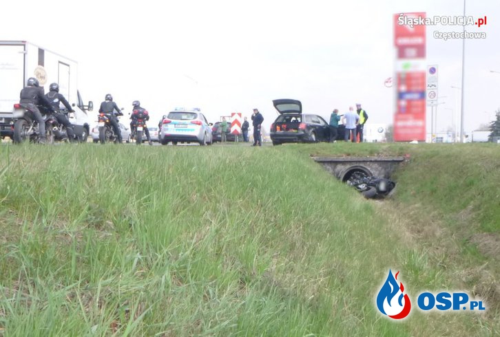 Śmierć 20-letniego motocyklisty. Policja opublikowała film z momentu wypadku. OSP Ochotnicza Straż Pożarna