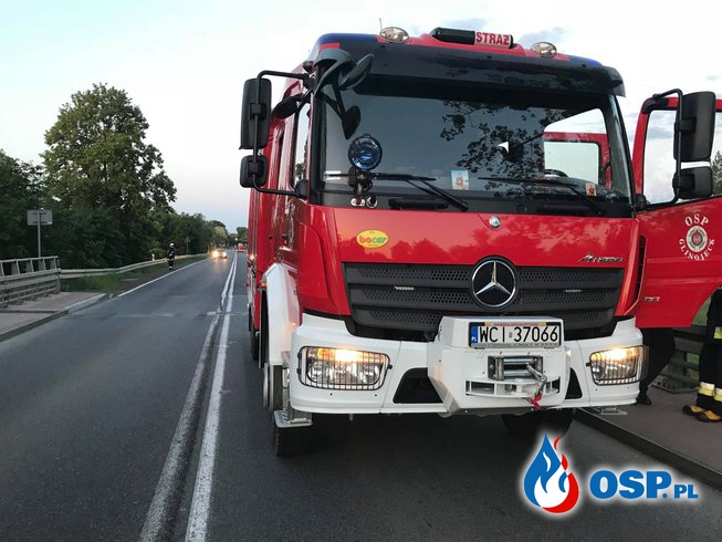 Pożar pod mostem w Glinojecku OSP Ochotnicza Straż Pożarna