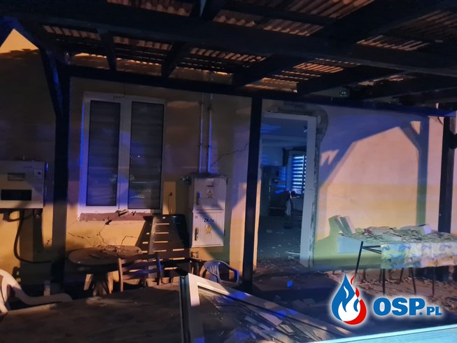 Wybuch gazu w Sosnowie. Część domu legła w gruzach. OSP Ochotnicza Straż Pożarna