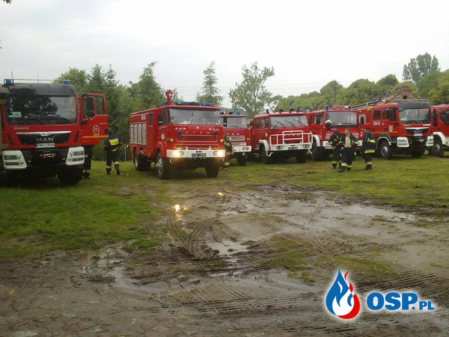 Manewry na terenach leśnych OSP Ochotnicza Straż Pożarna