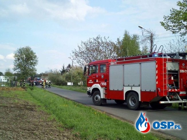 Nowa Wieś – uszkodzona rura gazowa OSP Ochotnicza Straż Pożarna