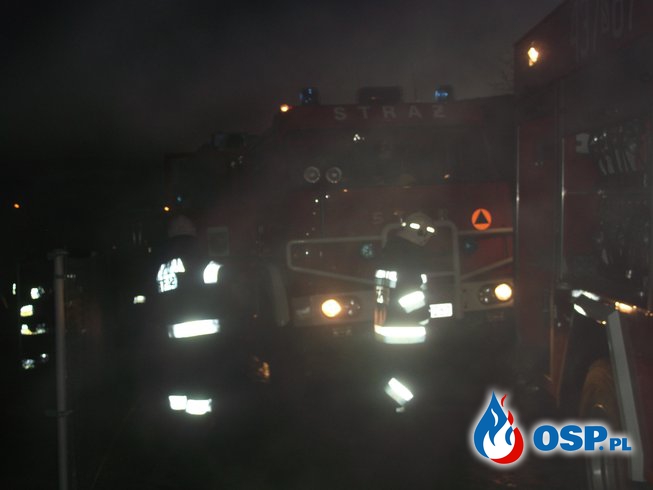 Pożar piwnicy OSP Ochotnicza Straż Pożarna