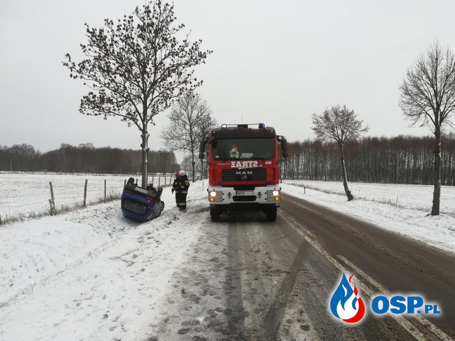 Wypadek Nowe Miasto - Folwark OSP Ochotnicza Straż Pożarna