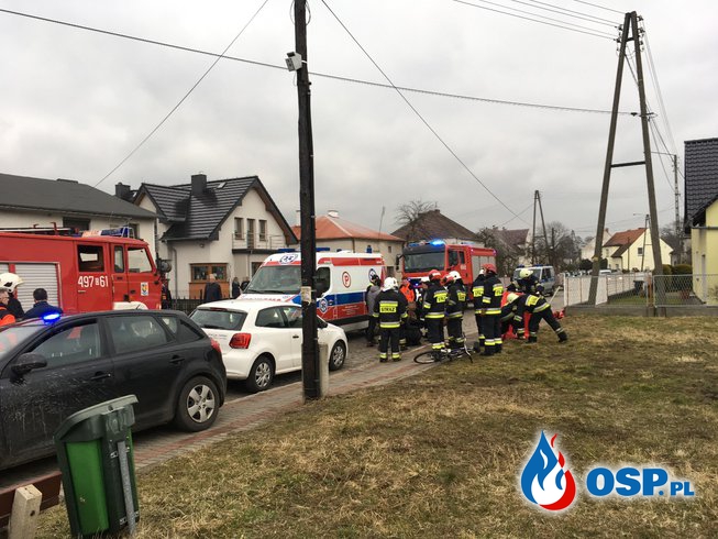 Zdarzenie drogowe w Żędowicach. OSP Ochotnicza Straż Pożarna