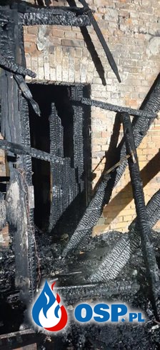 Wronki – pożar budynku gospodarczego OSP Ochotnicza Straż Pożarna