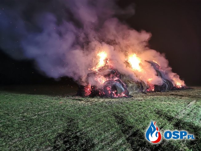 Kolejny pożar balotów w Gaju. OSP Ochotnicza Straż Pożarna