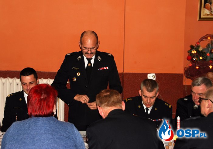 Spotkanie wigilijno-opłatkowe strażaków,oraz zarządu Gminnego OSP Ochotnicza Straż Pożarna