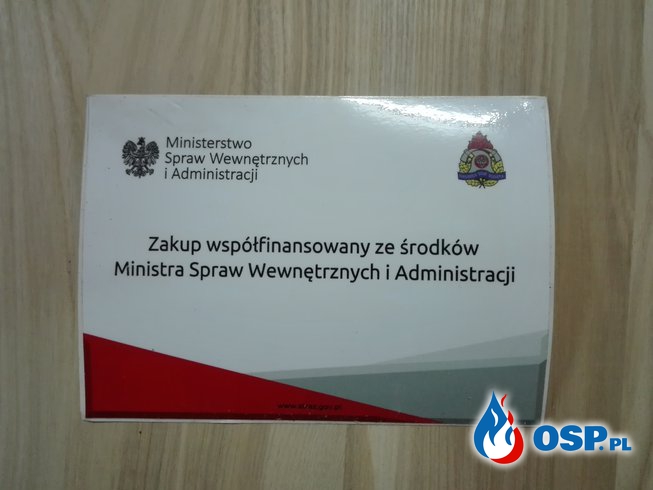 Nowy rozpieracz kolumnowy dzięki dotacji MSWiA OSP Ochotnicza Straż Pożarna