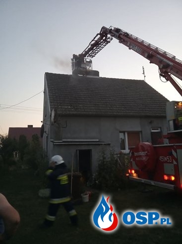 Pożar komina w Żelechowie OSP Ochotnicza Straż Pożarna