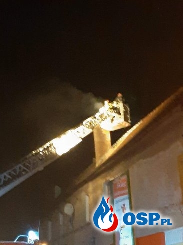 #13/2019 Pożar sadzy w kominie budynku wielorodzinnego w Czeskiej Wsi OSP Ochotnicza Straż Pożarna