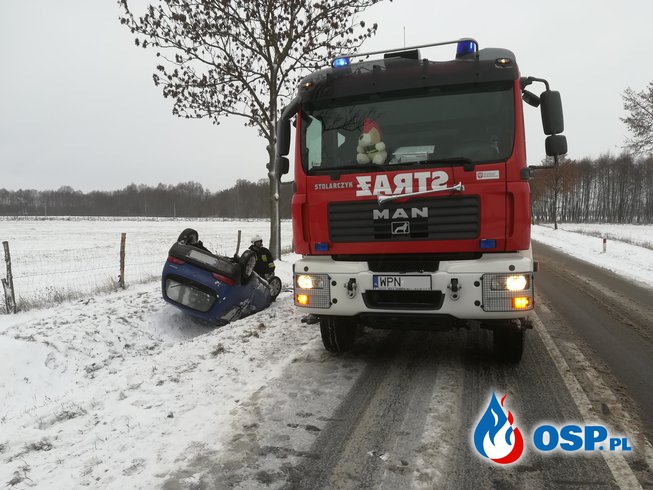 Wypadek Nowe Miasto - Folwark OSP Ochotnicza Straż Pożarna