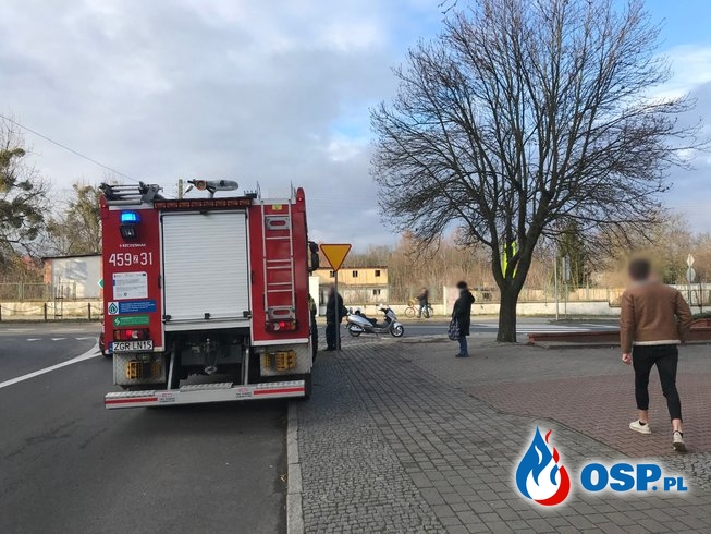 6/2019 Zdarzenie drogowe w centrum Chojny OSP Ochotnicza Straż Pożarna