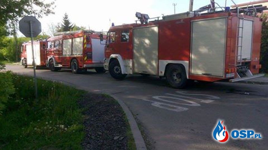 Pożar baraku OSP Ochotnicza Straż Pożarna