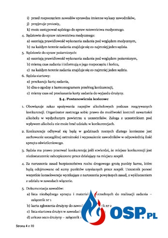 Regulamin Mistrzostw w Ratownictwie Medycznym Ochotniczych Straży Pożarnych 2018 r. OSP Ochotnicza Straż Pożarna