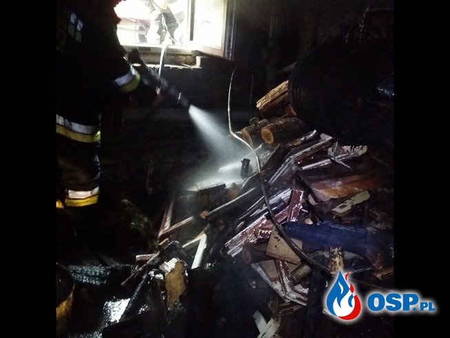Pożar kotłowni w budynku jednorodzinnym w Białej OSP Ochotnicza Straż Pożarna