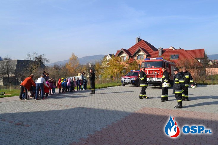 Ćwiczenia-ewakuacja przedszkola OSP Ochotnicza Straż Pożarna