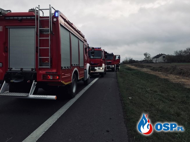 Kolizja pojazdu ciężarowego na DK7 OSP Ochotnicza Straż Pożarna