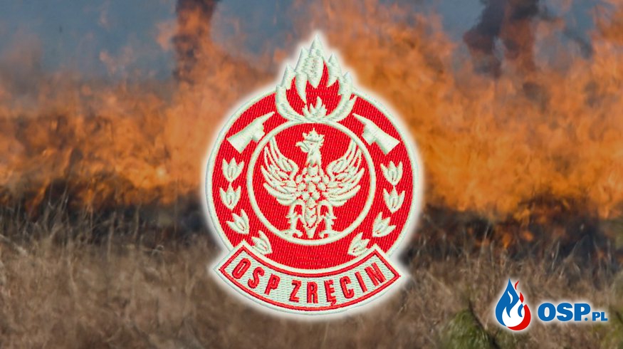 Pożar suchych traw w Bóbrce OSP Ochotnicza Straż Pożarna