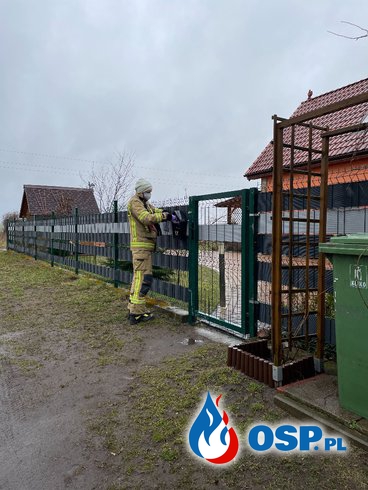 Roznoszenie ulotek na terenie gminy Chojna OSP Ochotnicza Straż Pożarna