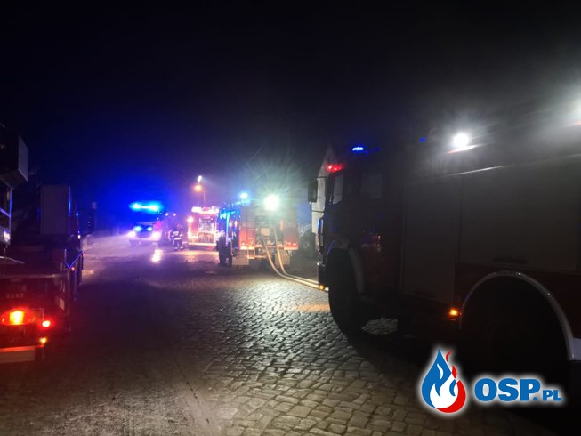 Pożar budynku jednorodzinnego w Radostyni OSP Ochotnicza Straż Pożarna