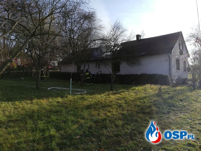 Pożar domu w miejscowości Pietrowice OSP Ochotnicza Straż Pożarna