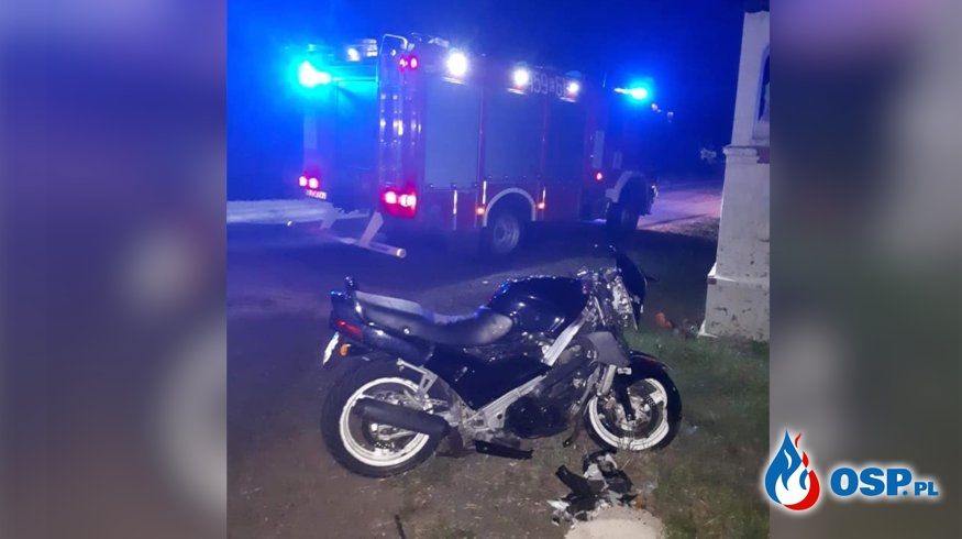 Motocyklista zginął w wypadku pod Łowiczem OSP Ochotnicza Straż Pożarna