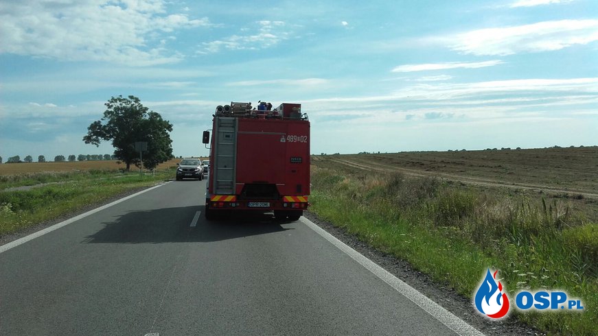 Wypadek na trasie Biała-Krobusz OSP Ochotnicza Straż Pożarna