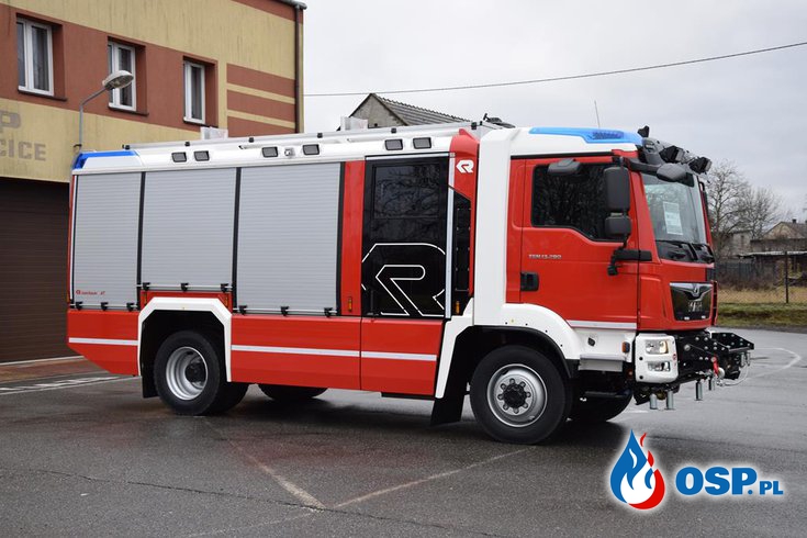 Pierwszy w Polsce MAN w zabudowie Rosenbauer trafił do OSP Mierzęcice OSP Ochotnicza Straż Pożarna