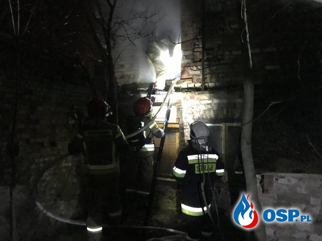 14/2021 Pożar budynku na Barnkowie OSP Ochotnicza Straż Pożarna